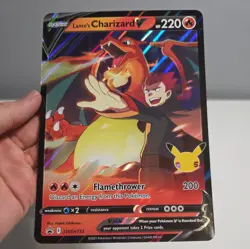 JUMBO Lance’s Charizard V Card SWSH133 Pokemon Celebrations - Image 2