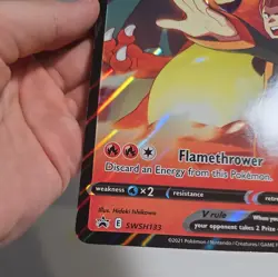 JUMBO Lance’s Charizard V Card SWSH133 Pokemon Celebrations - Image 5