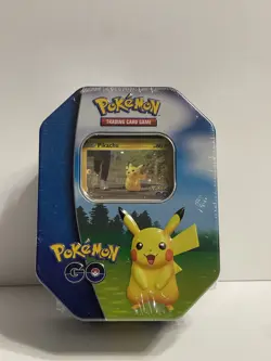 Pokemon Sword & Shield Pokemon GO Pikachu Tin Brand New/Sealed - Image 1