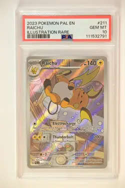 Pokemon Raichu Paldea Evolved Illustration Rare #211 PSA 10 Gem Mint - Image 1