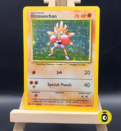 POKEMON - HITMONCHAN HOLO RARE 7/102 - Set Base - ENG - COND. EXC - Vintage - Image 1