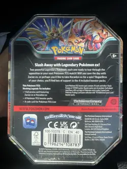Pokemon TCG Slashing Legends Tin - Koraidon EX - Image 3