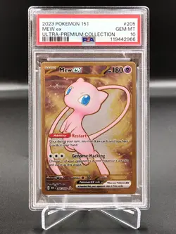 🍀Pokemon PSA 10 Mew ex 205/165 metal 151 ENG ultra premium bgs graad Pokemon🍀 - Image 1