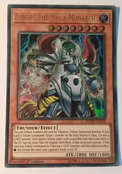 Zaborg the Mega Monarch - DUPO-EN079 - Ultra Rare - 1st Edition Yugioh VLP/NM - Image 1