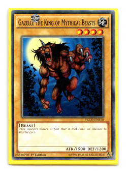 Gazelle The King Of Mythical Beasts YGLD-ENB10 Common 1st Edition - Yugioh - Image 1