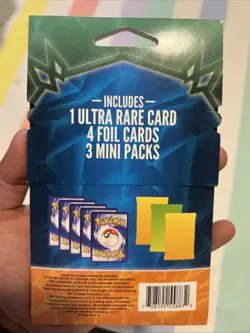 Pokemon 3 Mini Packs 1 Ultra Rare 4 Foil Cards Free Shipping Factory Sealed - Image 2