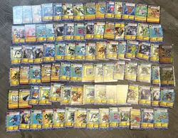 Lot - 87 Vintage DIGIMON cards - Includes 2 Holos 1999 - Image 1