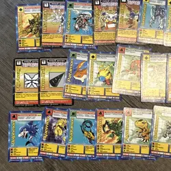Lot - 87 Vintage DIGIMON cards - Includes 2 Holos 1999 - Image 2