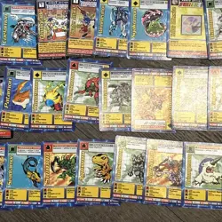 Lot - 87 Vintage DIGIMON cards - Includes 2 Holos 1999 - Image 3