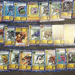 Lot - 87 Vintage DIGIMON cards - Includes 2 Holos 1999 - Image 4
