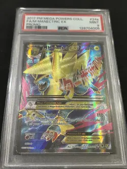 Mega M Manectric EX 24a/119 PSA 9 Full Art Pokemon Card Mega Powers Collection - Image 2