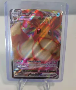 Pokemon TCG Eevee VMAX SWSH087 Shining Fates Holo Promo Card - Image 1
