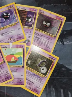 Vintage Pokemon 6 Card Lot Gastly, Drowzee, Unown, Slowpoke Neo Destiny HP/DAM - Image 2