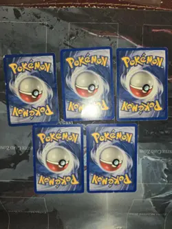 Vintage Lightning 5 Card Lot Pokemon Pikachu, Magnemite, Mareep Base/GYM HP/DAM - Image 4