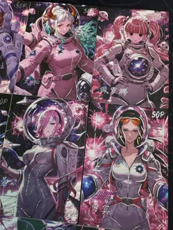 One Piece 9 Collectible Character Anime Astronaut Waifu Cards Unique Full Art - Image 3