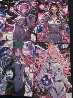 One Piece 9 Collectible Character Anime Astronaut Waifu Cards Unique Full Art - Image 4