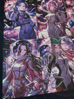 One Piece 9 Collectible Character Anime Astronaut Waifu Cards Unique Full Art - Image 5