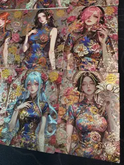 One Piece 9 Collectible Character Anime Qipao Ultra Premium Waifu Cards CCG - Image 4
