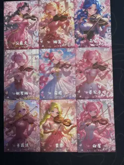 One Piece 9 Collectible Character Anime Cards CCG Violin Gorgeous Goddess - Image 1