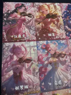 One Piece 9 Collectible Character Anime Cards CCG Violin Gorgeous Goddess - Image 2