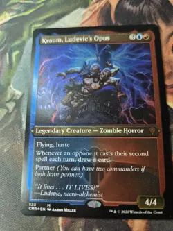 1x Kraum, Ludevic's Opus Foil Etched Near Mint MTG Magic - Image 2
