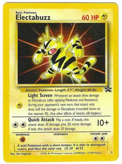 Electabuzz #2 Black Star Promo WB Pokemon The First Movie Pokemon MP - Image 1