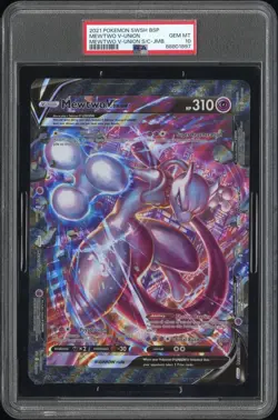 PSA 10 Mewtwo V-Union Jumbo Pokemon 2021 Sword Shield POP 25 - Image 1