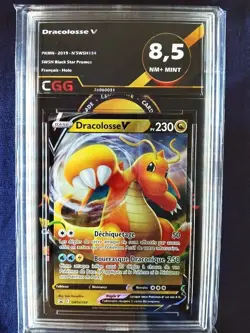 Carte pokemon Dracolosse V CGG 8,5 Francais SWSH 154 26060031 - Image 1