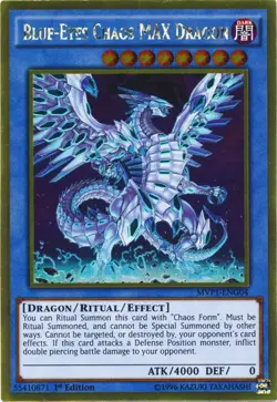 Yugioh! HP Blue-Eyes Chaos MAX Dragon - MVP1-ENG04 - Gold Rare - 1st Edition Hea - Image 1
