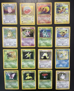 COMPLETE NM - LP Jungle Set 100% Vintage 64/64 Pokemon Cards Holo/Non Holo WOTC - Image 1
