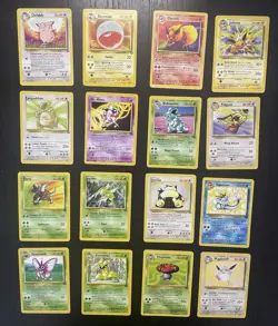 COMPLETE NM - LP Jungle Set 100% Vintage 64/64 Pokemon Cards Holo/Non Holo WOTC - Image 3