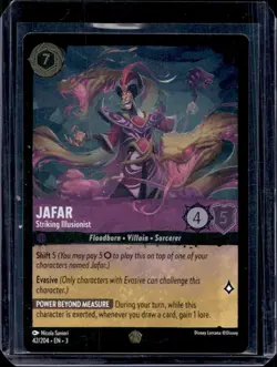 Disney Lorcana Into The Inklands - Jafar Striking Illusionist FOIL card 42/204 - Image 1