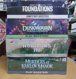 MTG MODERN 3 + DUSKMOURN + MURDERS PLAY + FOUNDATIONS JUMPSTART BOOSTER BOXES - Image 1