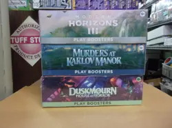 MTG MODERN 3 + DUSKMOURN + MURDERS KARLOV PLAY BOOSTER BOXES - Image 1