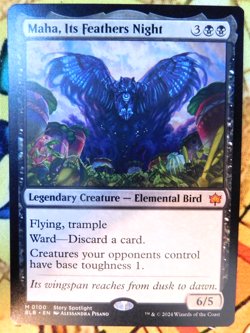 Maha, Its Feathers Night - Regular - NM (Just Opened) - Bloomburrow - Image 1