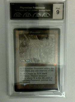 Mtg - Phyrexian Processor *Foil Serialized - 008/500* -GRADED 9 PCG - Image 1