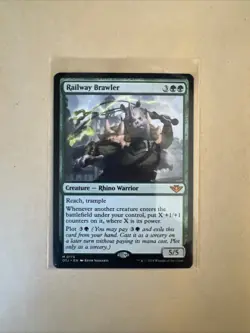 MTG Railway Brawler OTJ 0175 M NM Regular - Image 1