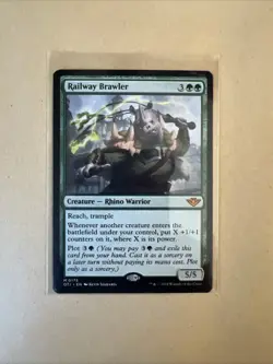 MTG Railway Brawler OTJ 0175 M NM Regular - Image 2