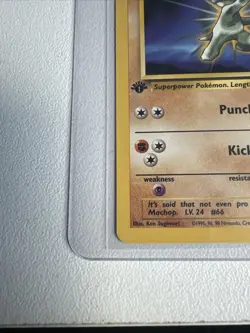 Machop 1st edition Team Rocket 59/82 WOTC vintage Pokemon - Image 3