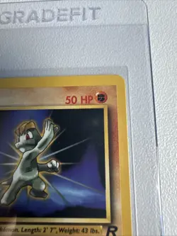 Machop 1st edition Team Rocket 59/82 WOTC vintage Pokemon - Image 5
