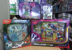 POKEMON COMBINED POWERS + MEGA LATIAS +NIDOKING TIN + WHITE FLARE BUNDLE BOX - Image 1