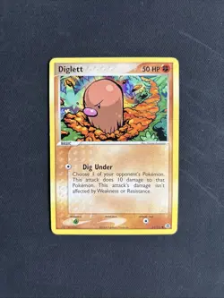 Pokemon TCG Diglett 61/112 EX FireRed & LeafGreen Regular Non-Holo - LP - Image 1