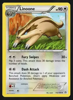Linoone 112/160 XY Primal Clash 2015 - Pokemon TCG - Image 1