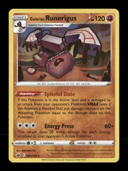 Galarian Runerigus Holo Holo Rare SWSH06: Chilling Reign 083/198 NM Pokemon NM - Image 1