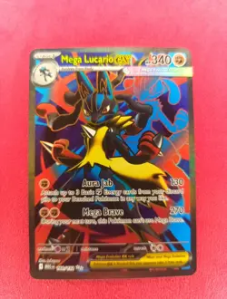 Mega Lucario EX 160/132 Ultra Rare Holo Mega Evolutions Full Art Pokemon TCG NM - Image 1