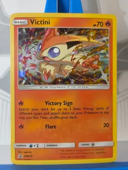 Victini SM225 Holo - Sun & Moon Black Star Promo - Cosmic Eclipse - Pokemon TCG - Image 3