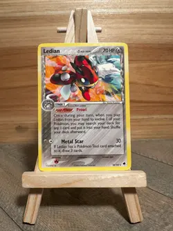 Pokemon Dragon Frontiers Rare Ledian (Delta Species) #18/101 Lightly played - Image 1