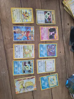 1/2 WOTC + Vintage Pokemon Card Bundle Jungle Holo, Gyarados Chansey Vaporeon - Image 1