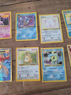 1/2 WOTC + Vintage Pokemon Card Bundle Jungle Holo, Gyarados Chansey Vaporeon - Image 3