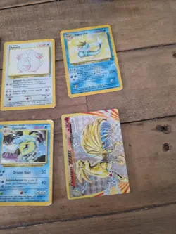 1/2 WOTC + Vintage Pokemon Card Bundle Jungle Holo, Gyarados Chansey Vaporeon - Image 4